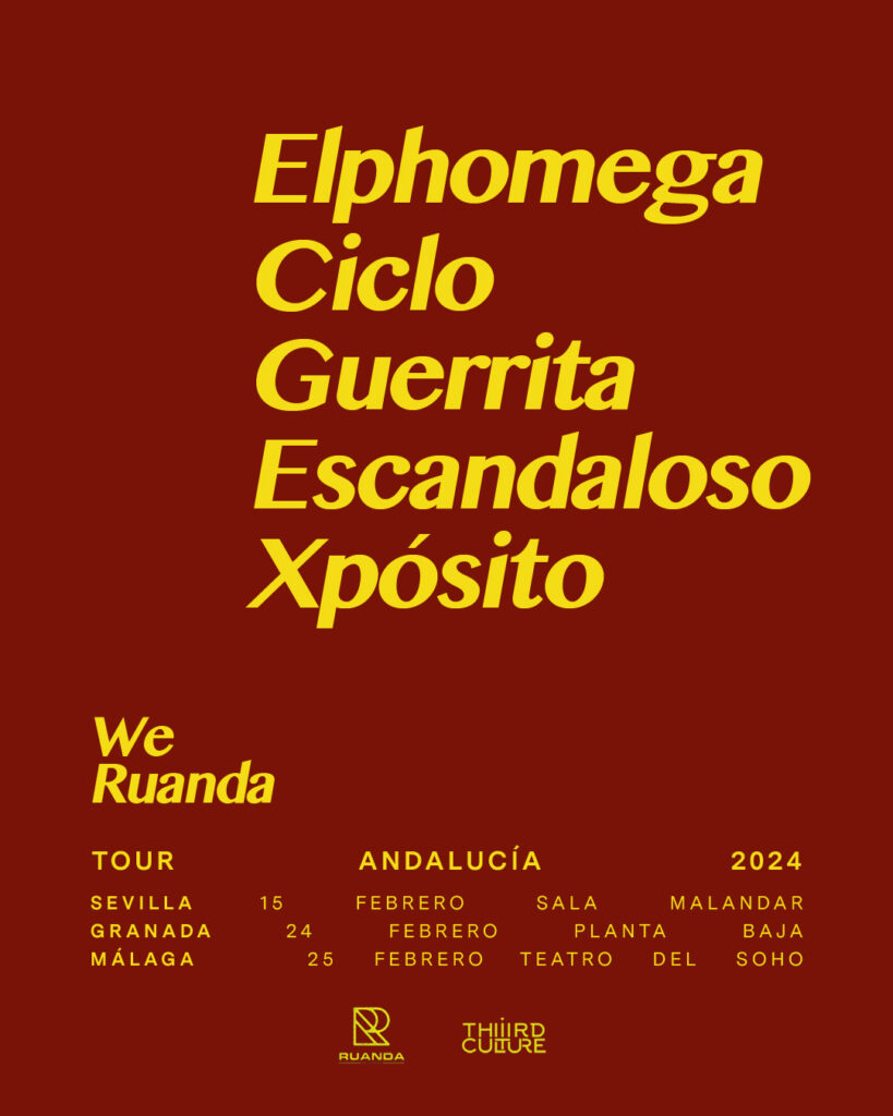 We Ruanda: Elphomega, Escandaloso Xpósito y Guerrita